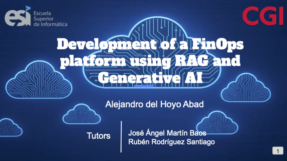 Desarrollo de una plataforma FinOps utilizando RAG e IA generativa