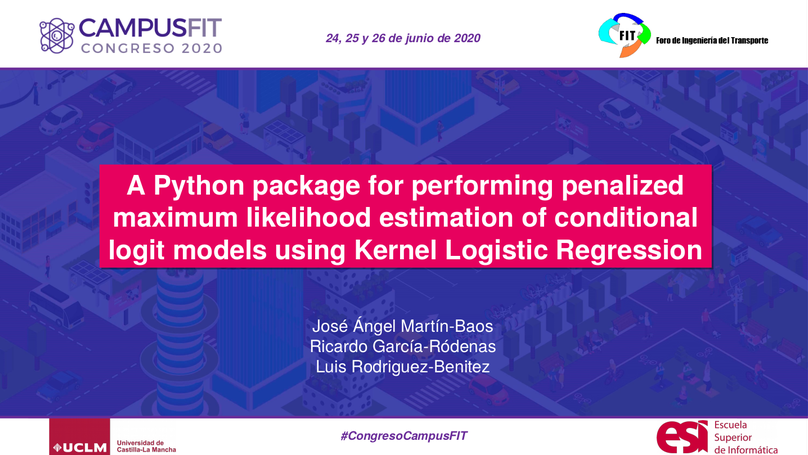A python package for performing penalized maximum likelihood estimation of conditional logit models using kernel logistic regression