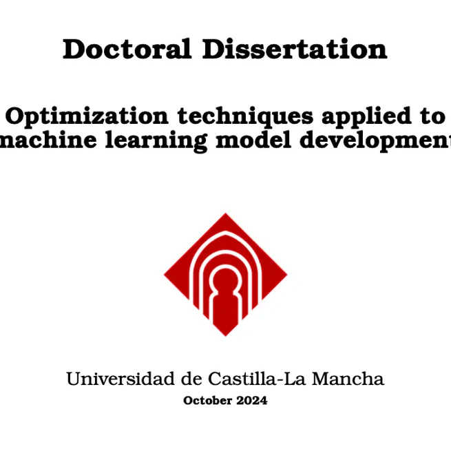 Optimization techniques applied to machine learning model development