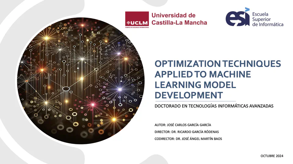 Optimization techniques applied to machine learning model development