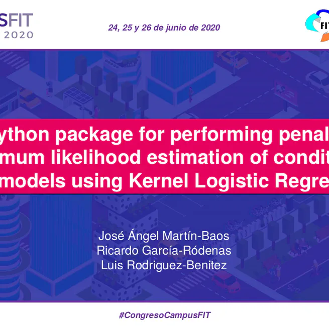 A python package for performing penalized maximum likelihood estimation of conditional logit models using kernel logistic regression