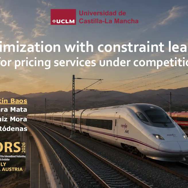 Optimization with constraint learning for pricing services under competition